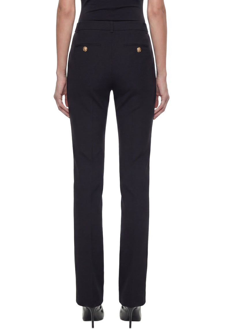 VERSACE Flared Stretch Wool Trousers woman
