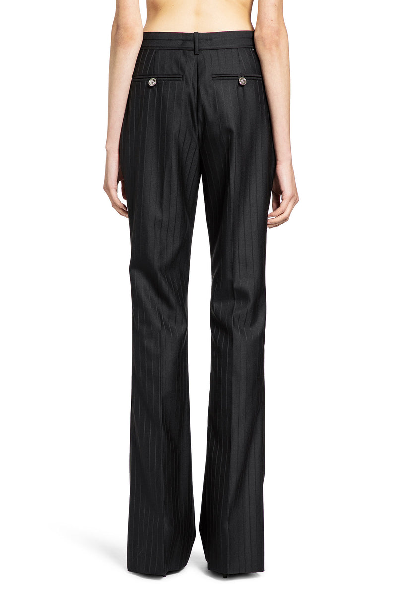 Wool Pinstripe DV Trousers - Antonioli.eu
