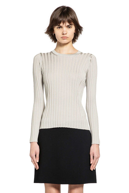 Ribbed-Knit Cotton Viscose Sweater