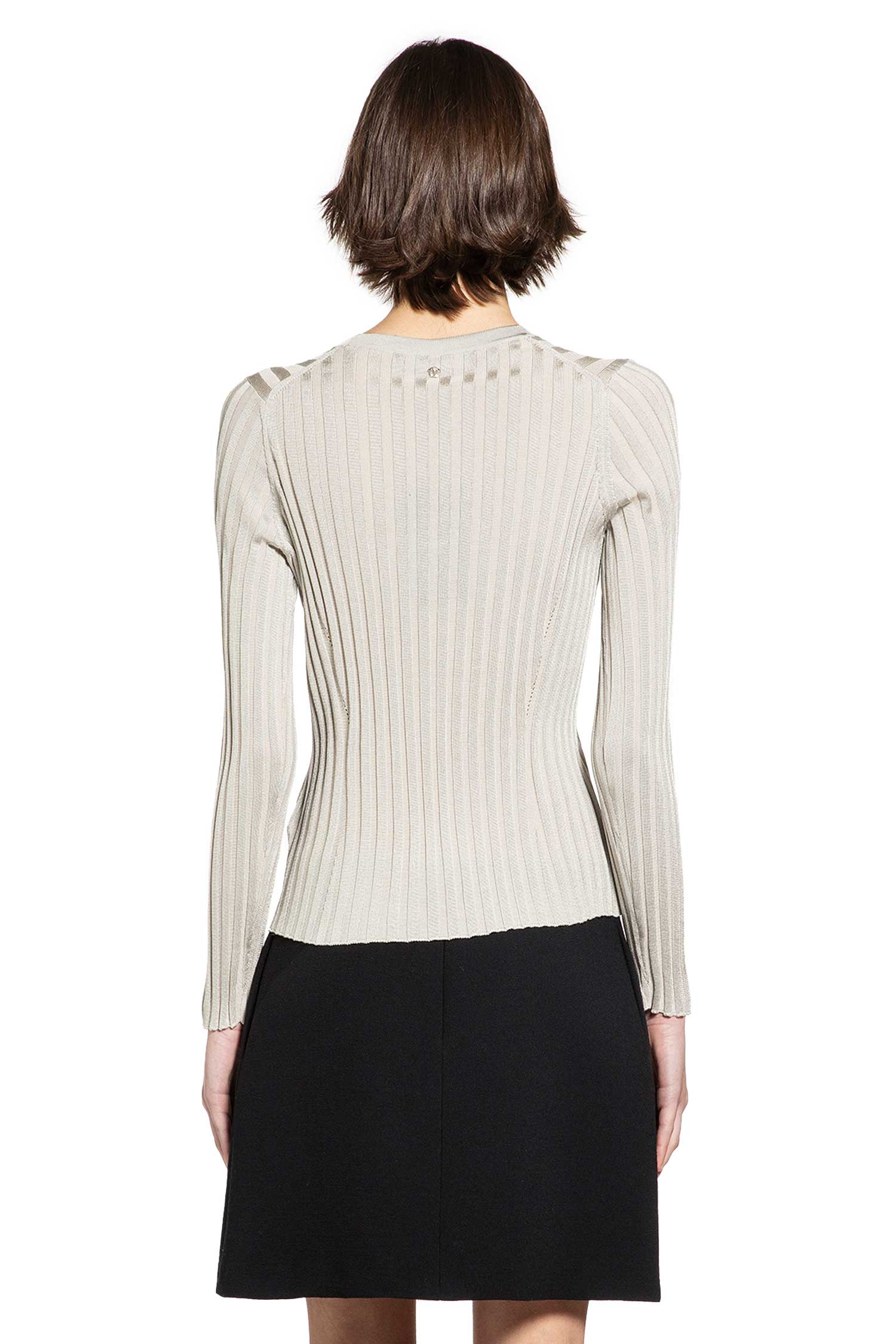 Ribbed-Knit Cotton Viscose Sweater