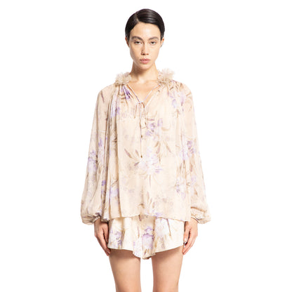 ZIMMERMANN WOMAN BEIGE SHIRTS