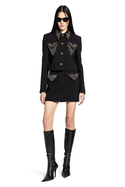 Studded Wool Crop Jacket