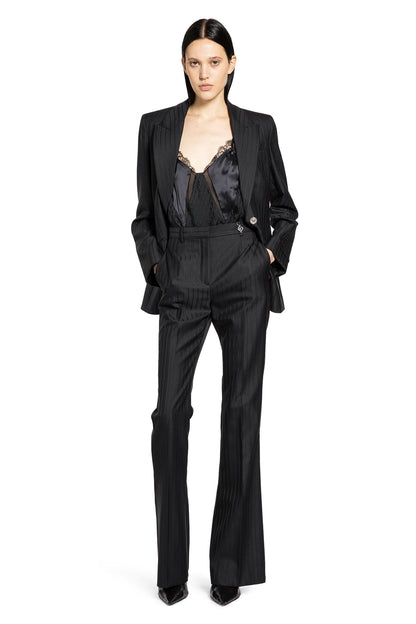 V All Over Jacquard Silk Bodysuit