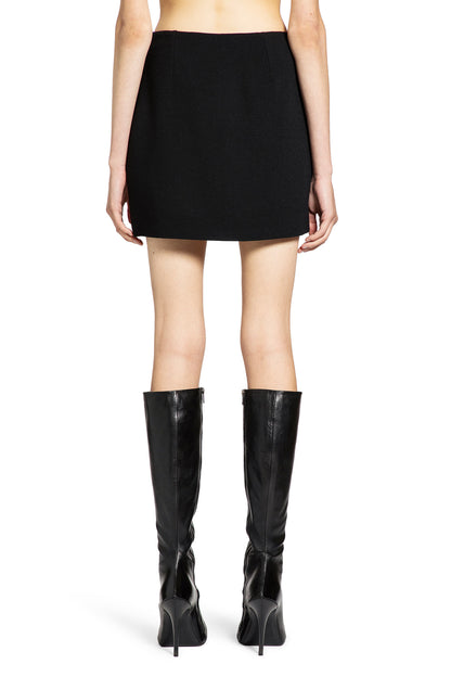 Studded Wool Mini Skirt