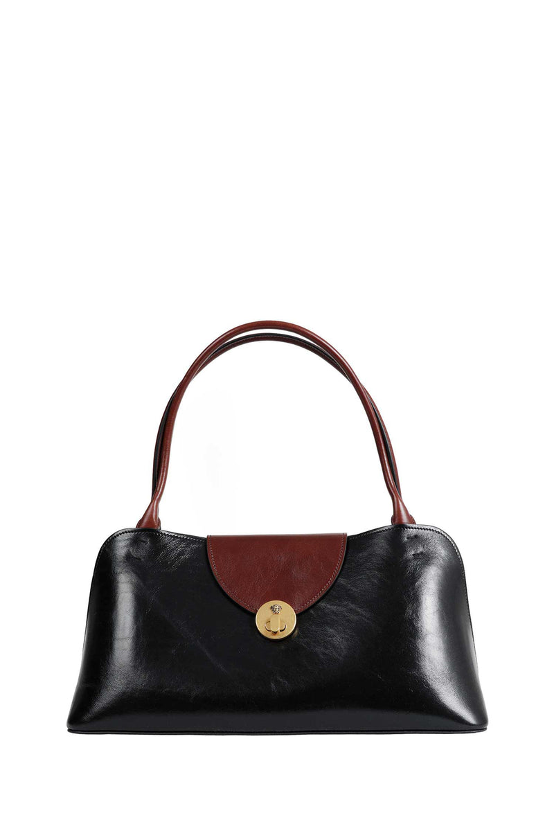 Vivian Leather East/West Shoulder Bag