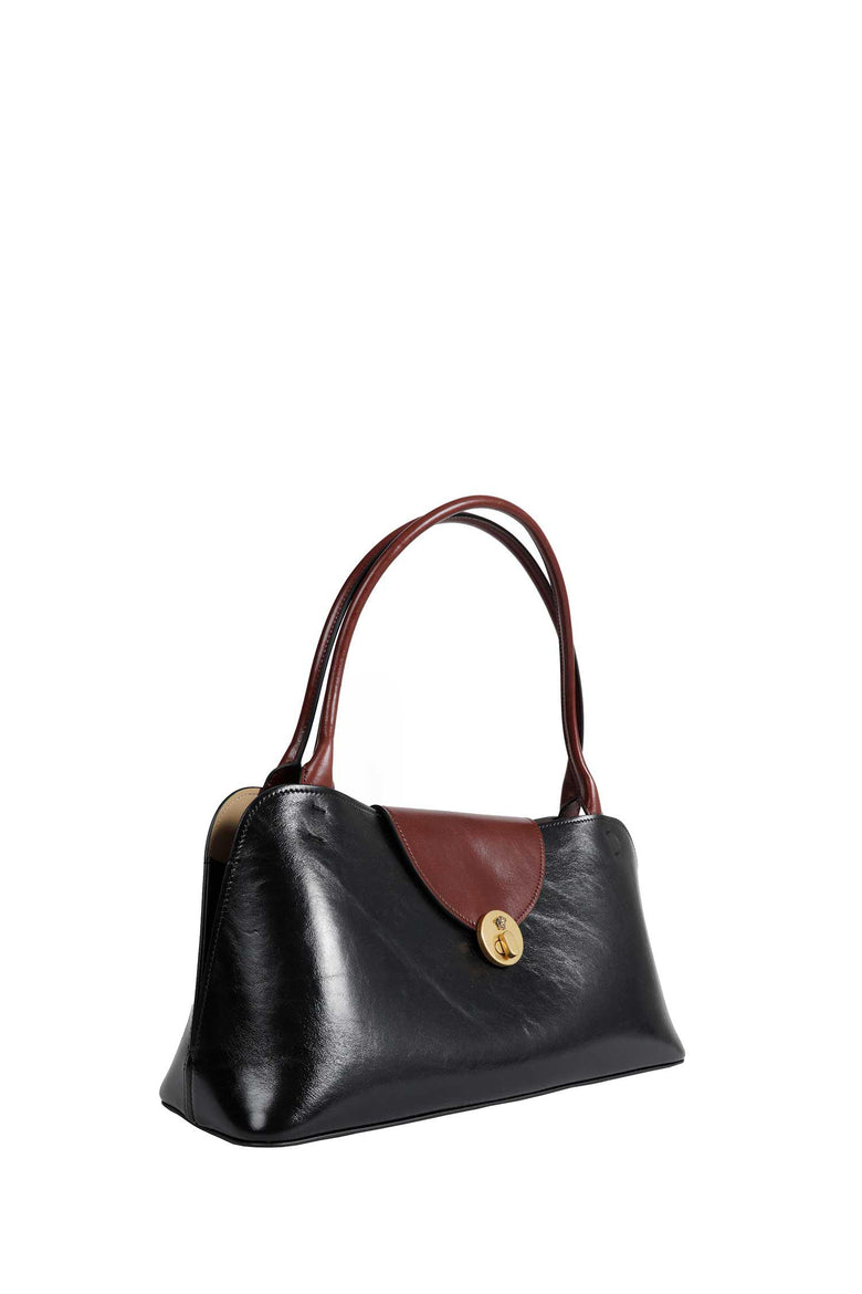 Vivian Leather East/West Shoulder Bag
