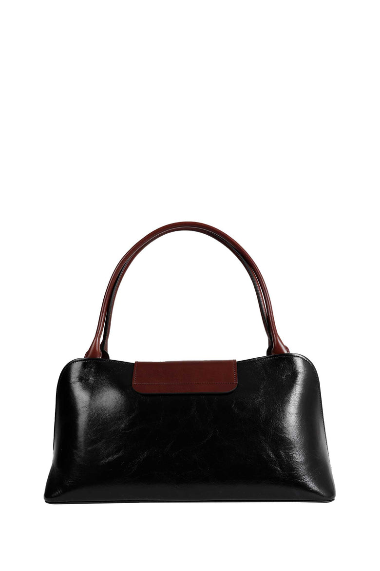 Vivian Leather East/West Shoulder Bag