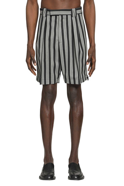 Pinstripe Wool Formal Shorts
