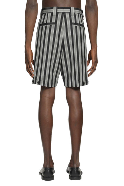 Pinstripe Wool Formal Shorts