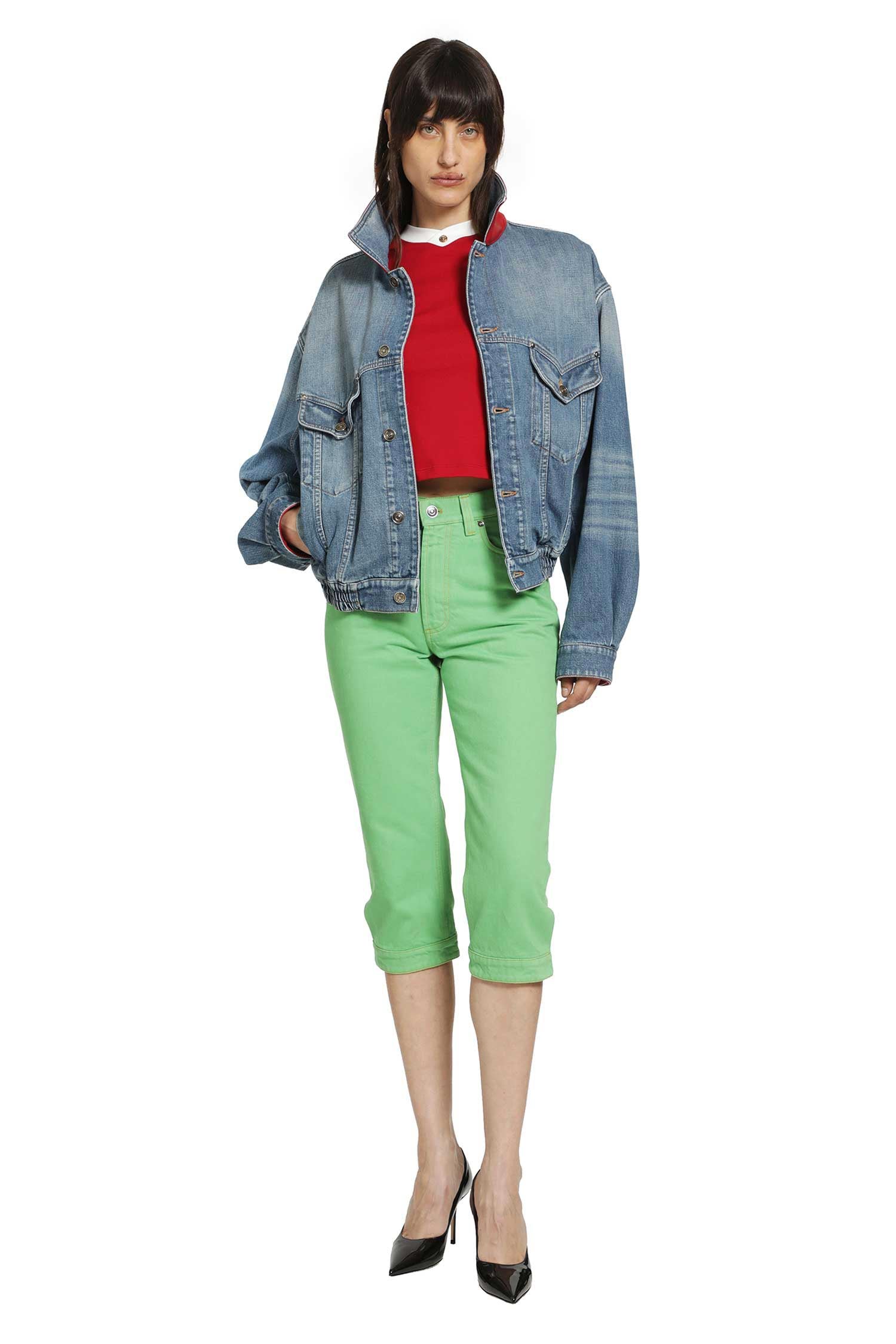 VERSACE Stretch Cotton Jersey T-Shirt woman