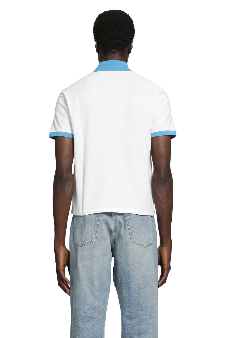 VERSACE Embroidered Cotton Piqué Polo man