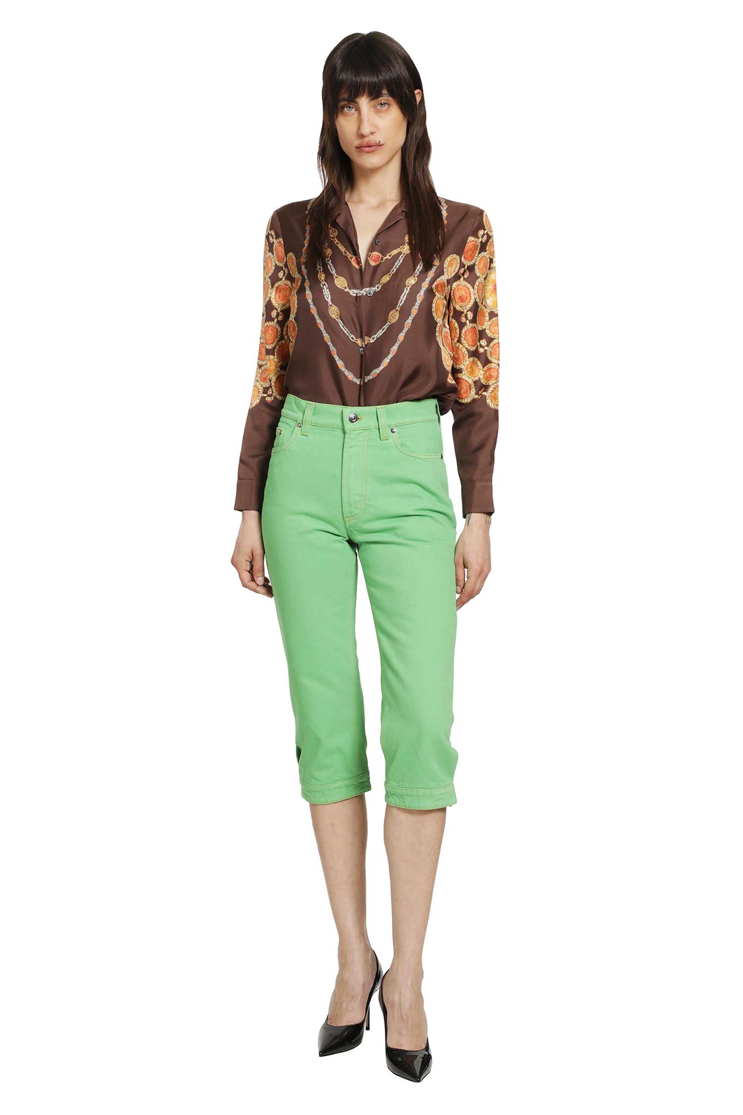 Printed Silk Twill Shirt