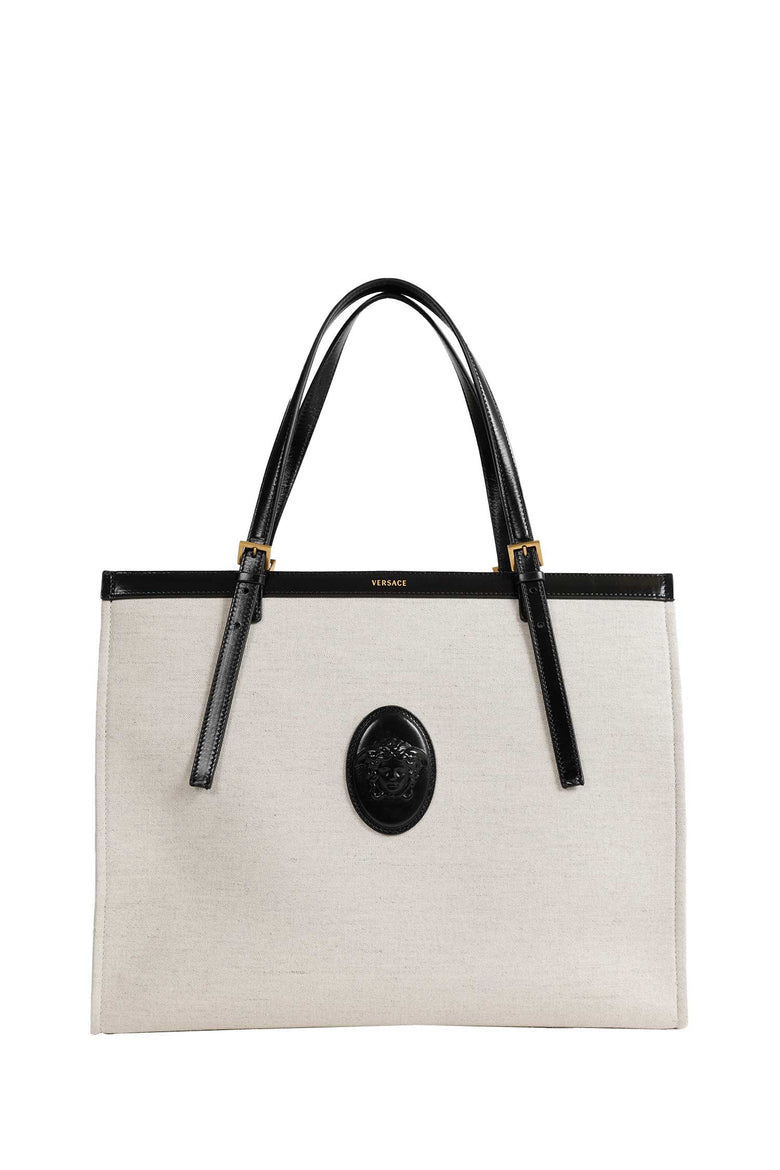 VERSACE Rivière Large Canvas Tote Bag woman