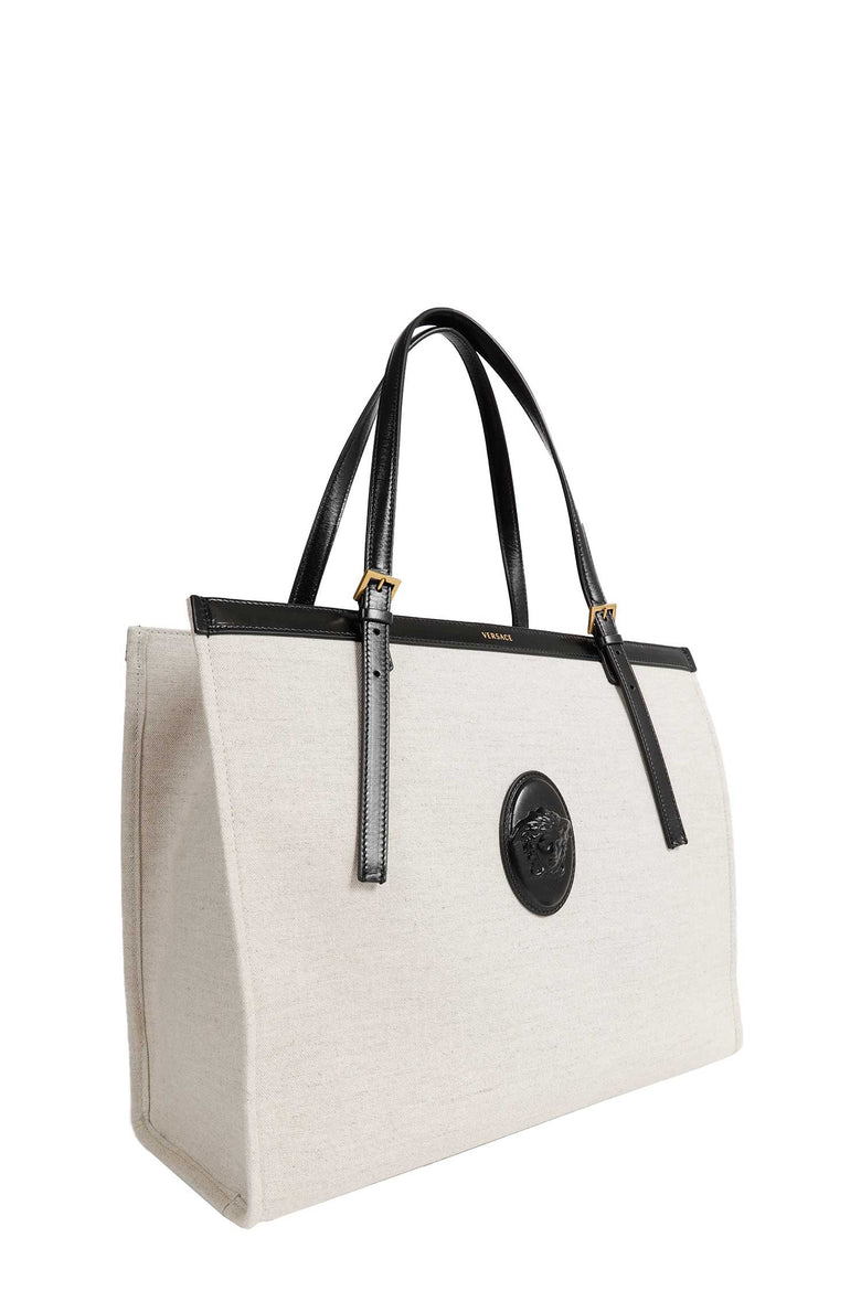 
              VERSACE Rivière Large Canvas Tote Bag woman
            