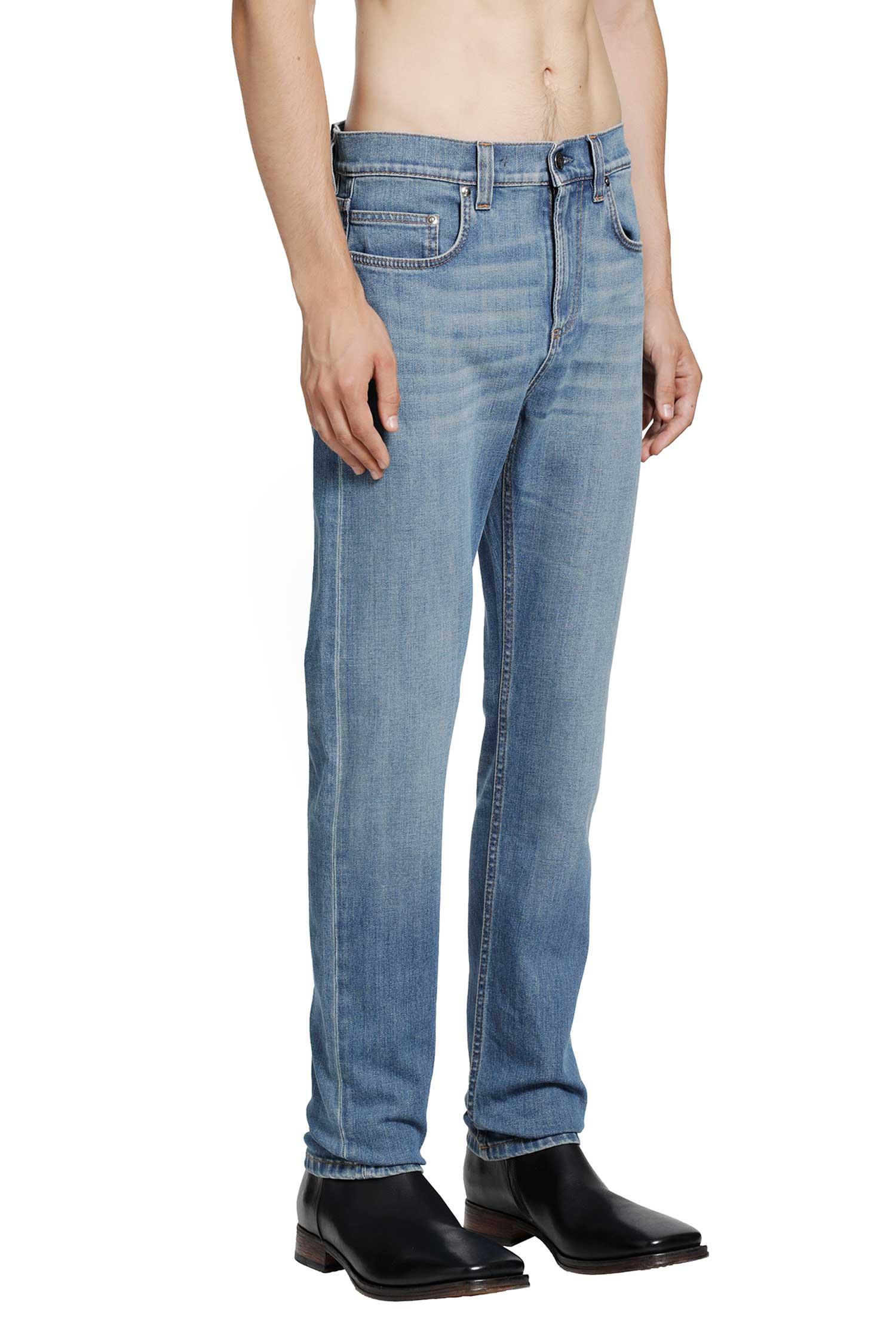 VERSACE Tapered jeans man