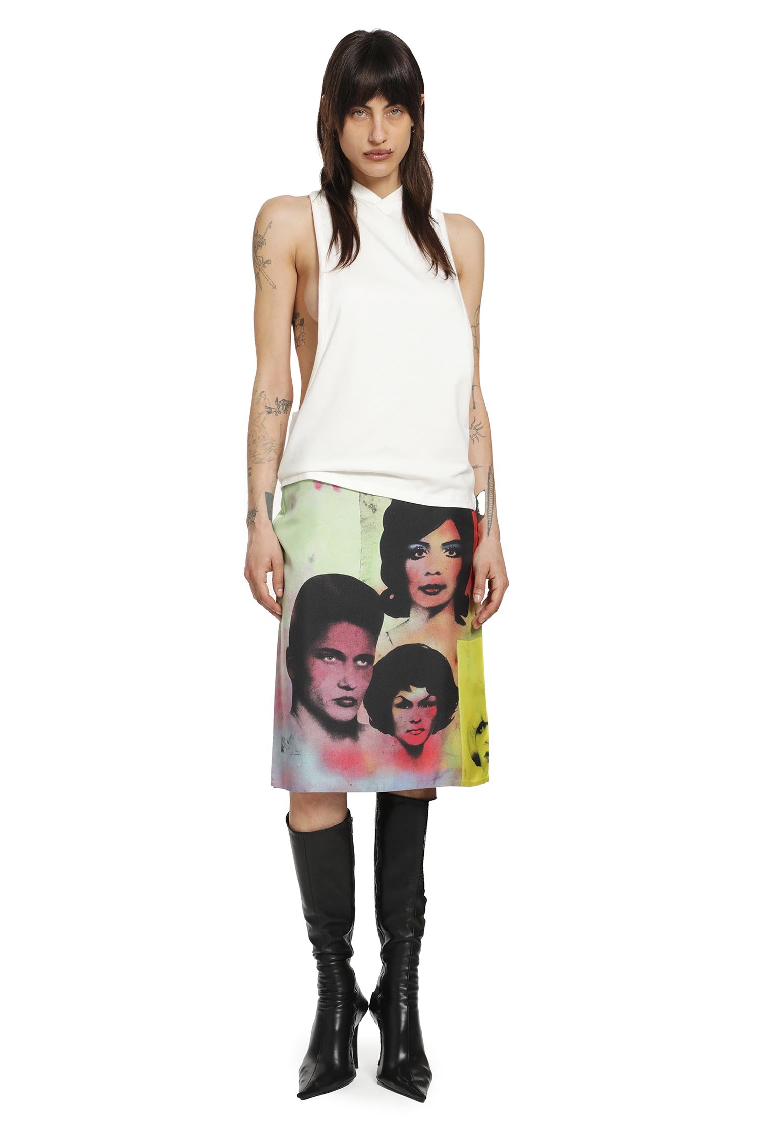 Stretch Cotton Jersey Vintage Tank Top