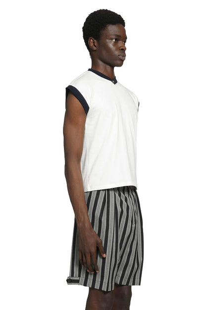 Stretch Cotton Jersey V-Neck T-Shirt