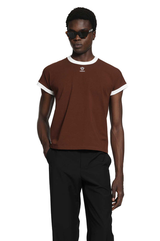 Embroidered-Logo Stretch Jersey T-Shirt