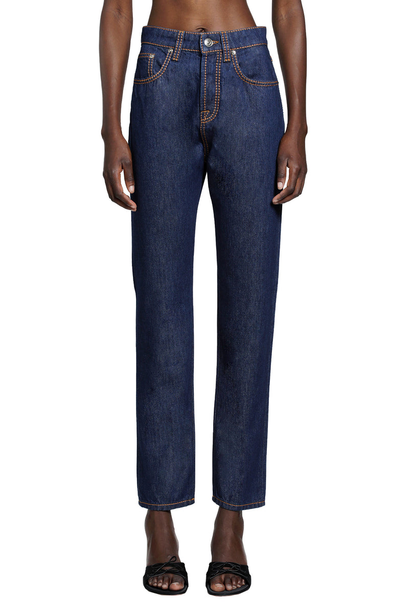 VERSACE High-Waist Straight Jeans woman