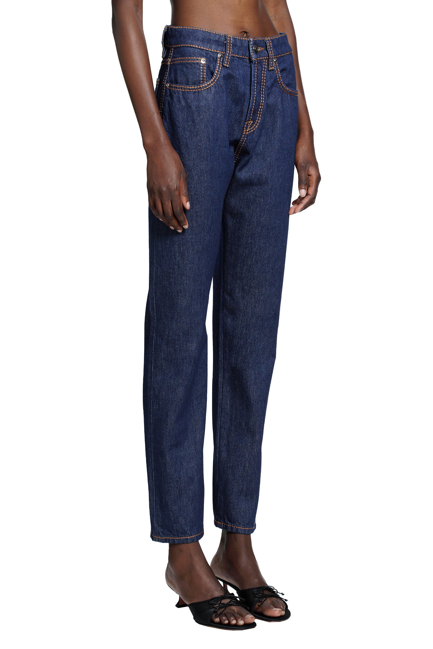 High-Waist Straight Jeans