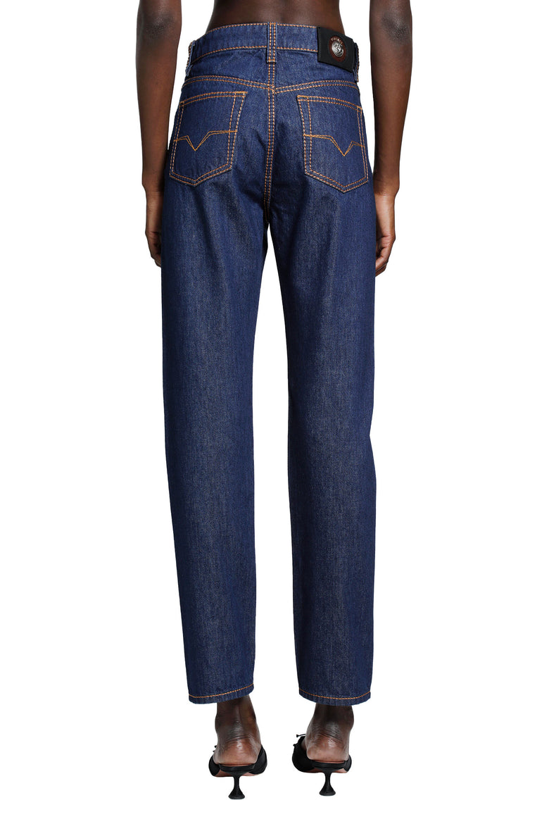 VERSACE High-Waist Straight Jeans woman