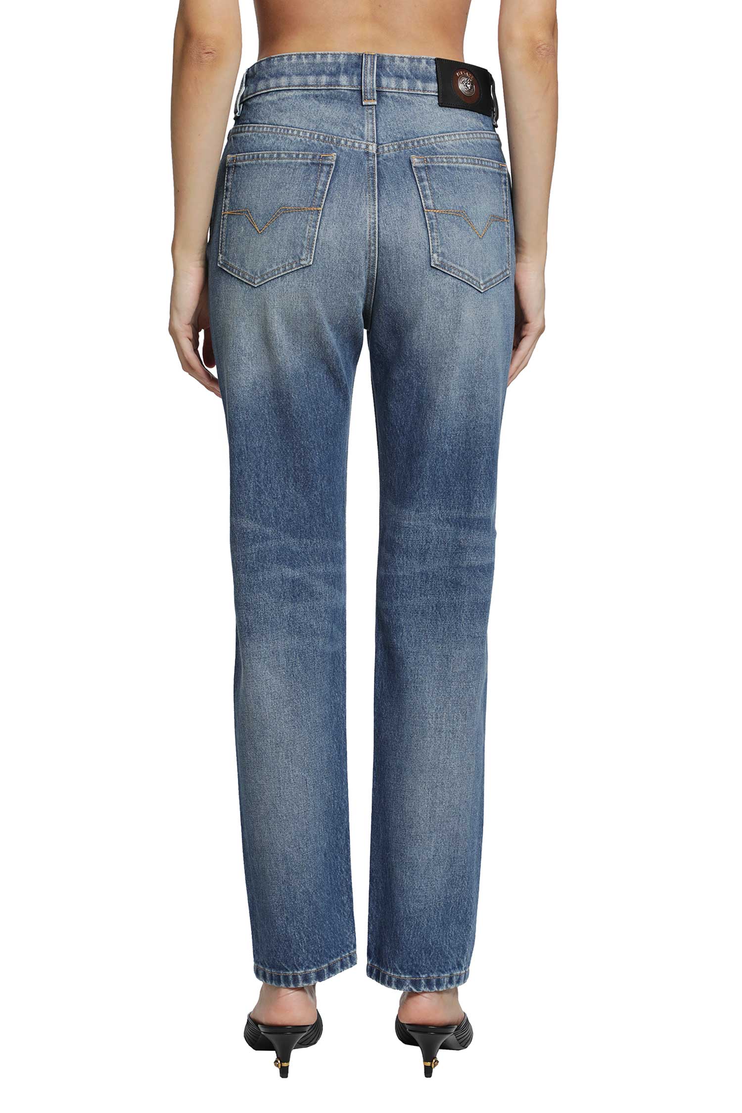 Straight 5 Pocket Jeans