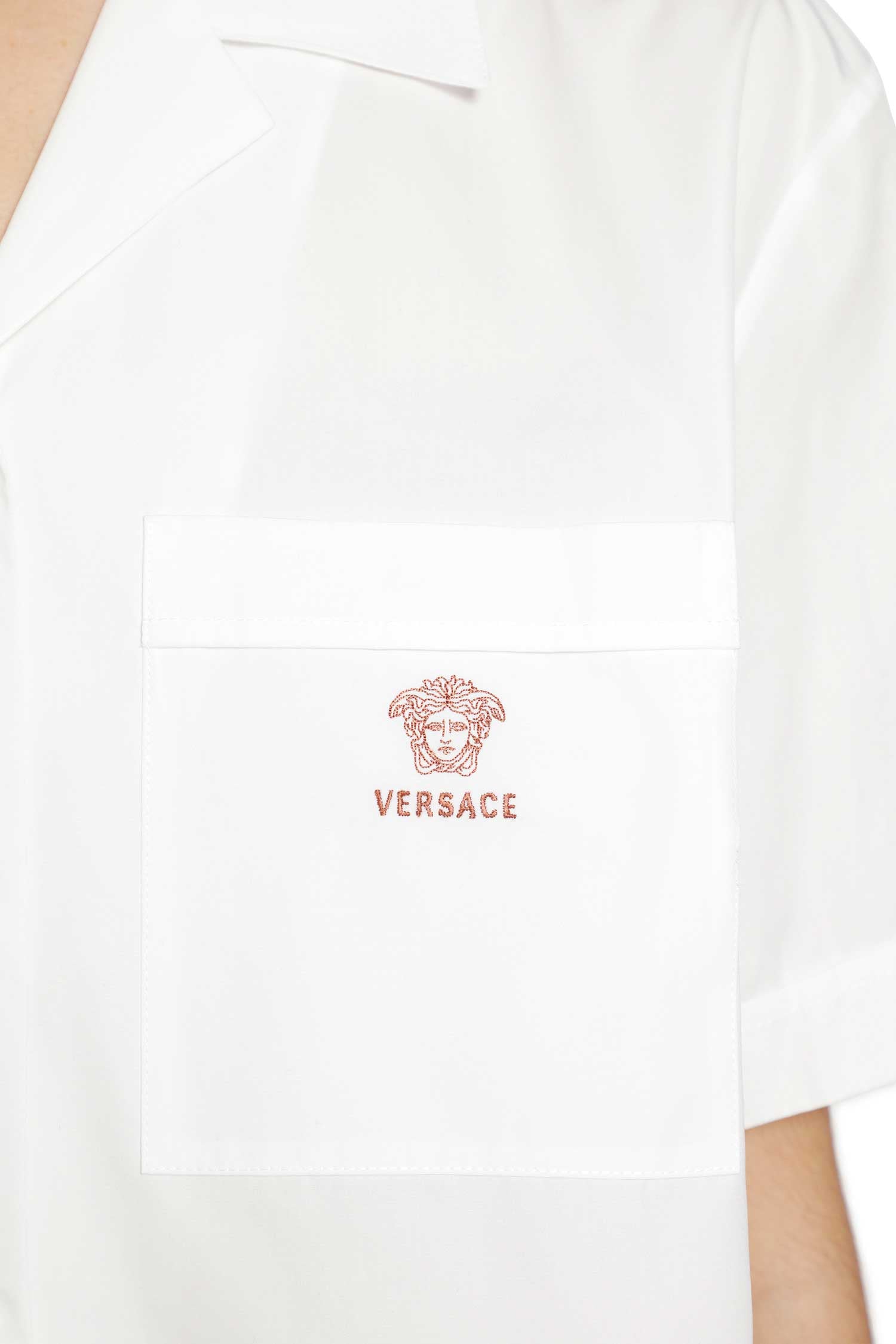 Cotton Poplin Crop Shirt