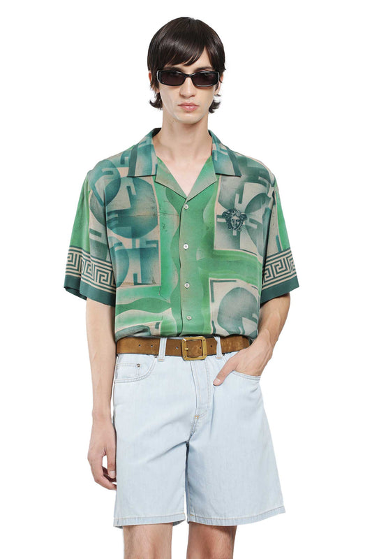 Printed Crêpe De Chine Silk Shirt