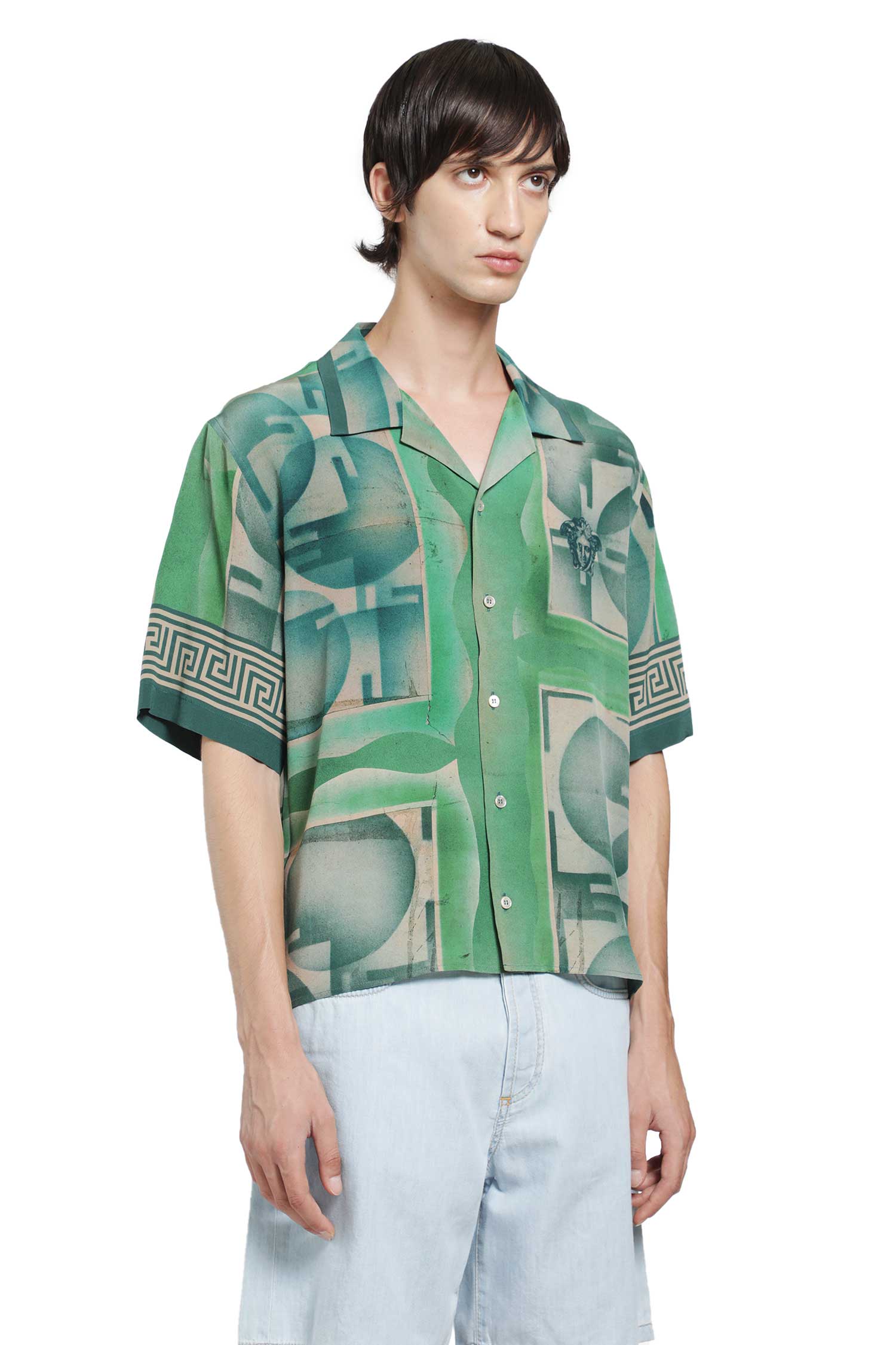Printed Crêpe De Chine Silk Shirt