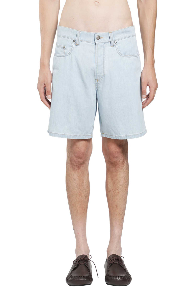 
              VERSACE Chambray Denim Shorts man
            