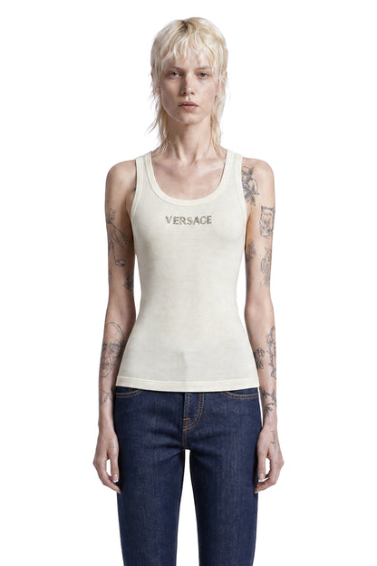 Embroidered Ribbed Wool Top