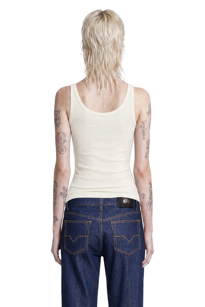 Embroidered Ribbed Wool Top