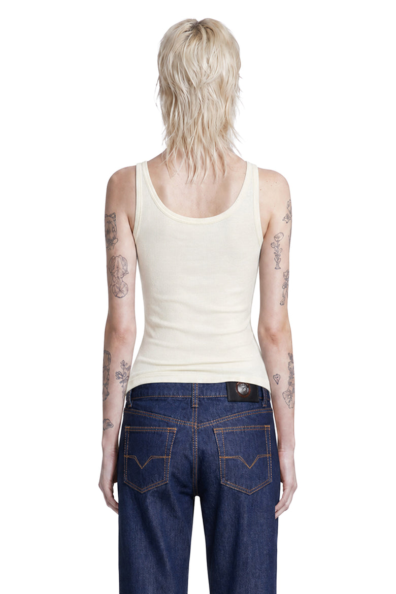 VERSACE Embroidered Ribbed Wool Top woman