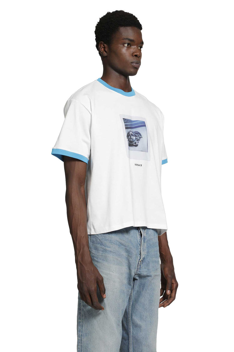 
              VERSACE Printed Cotton Jersey Regular T-Shirt man
            