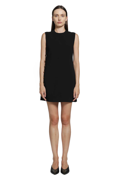 Stretch Viscose Cady Mini Dress