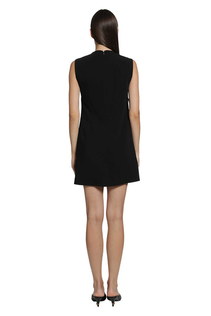 Stretch Viscose Cady Mini Dress
