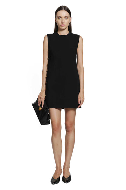 Stretch Viscose Cady Mini Dress
