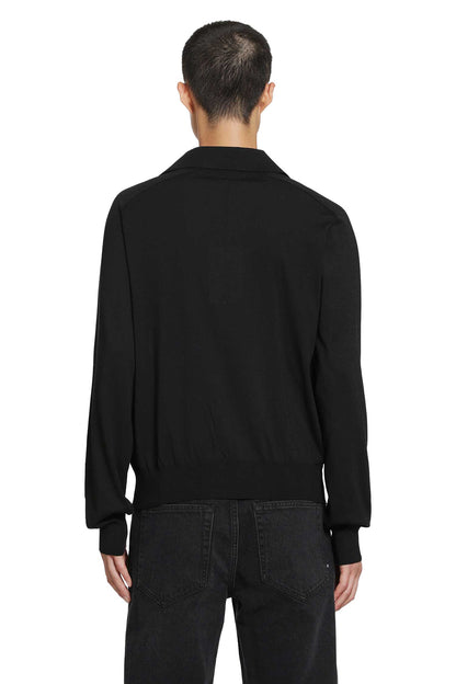 Silk and Cotton Knit Polo Cardigan