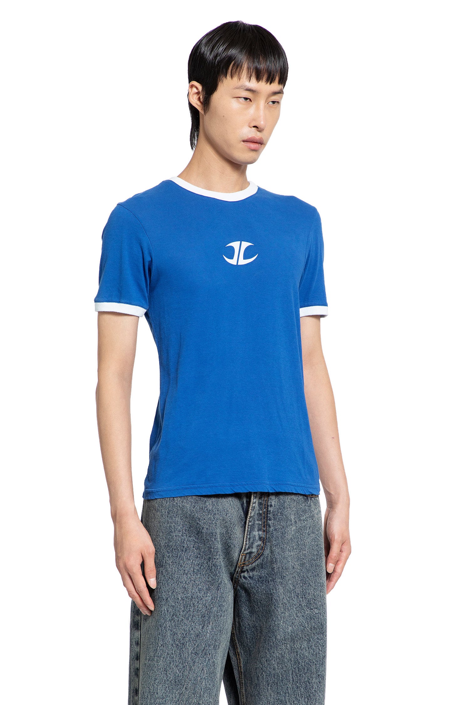 JORDANLUCA MAN BLUE T-SHIRTS & TANK TOPS