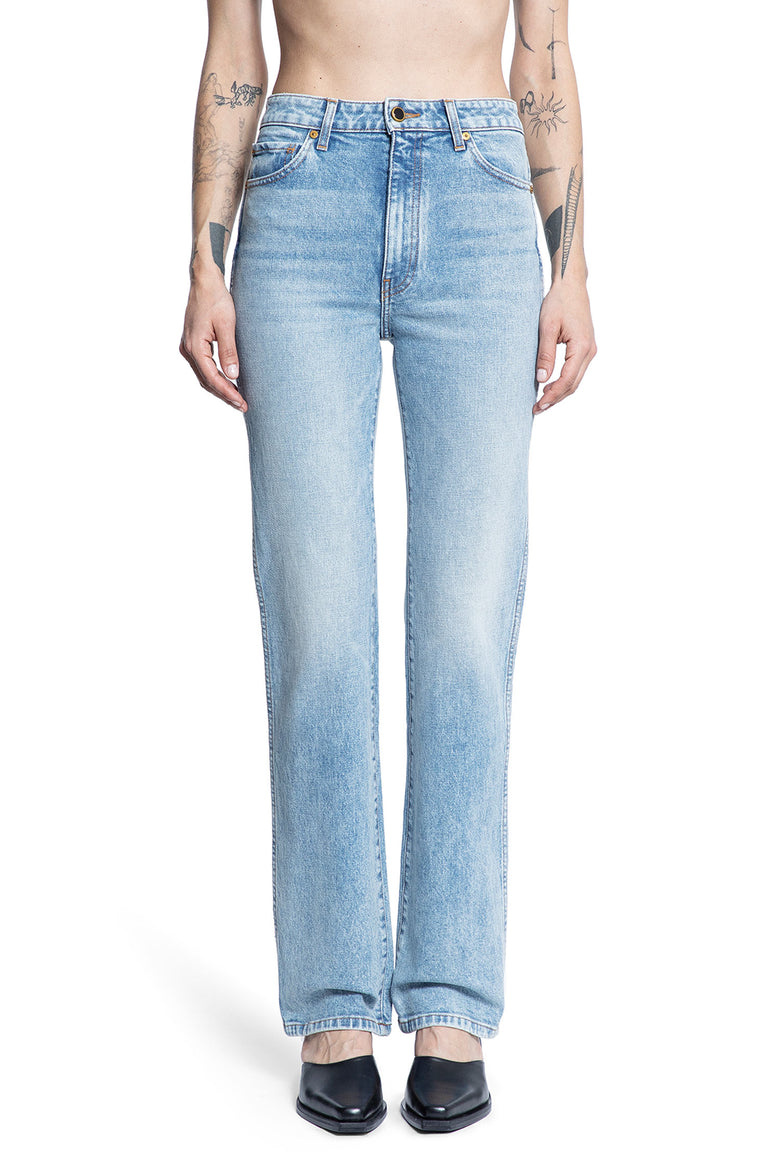 KHAITE WOMAN BLUE JEANS