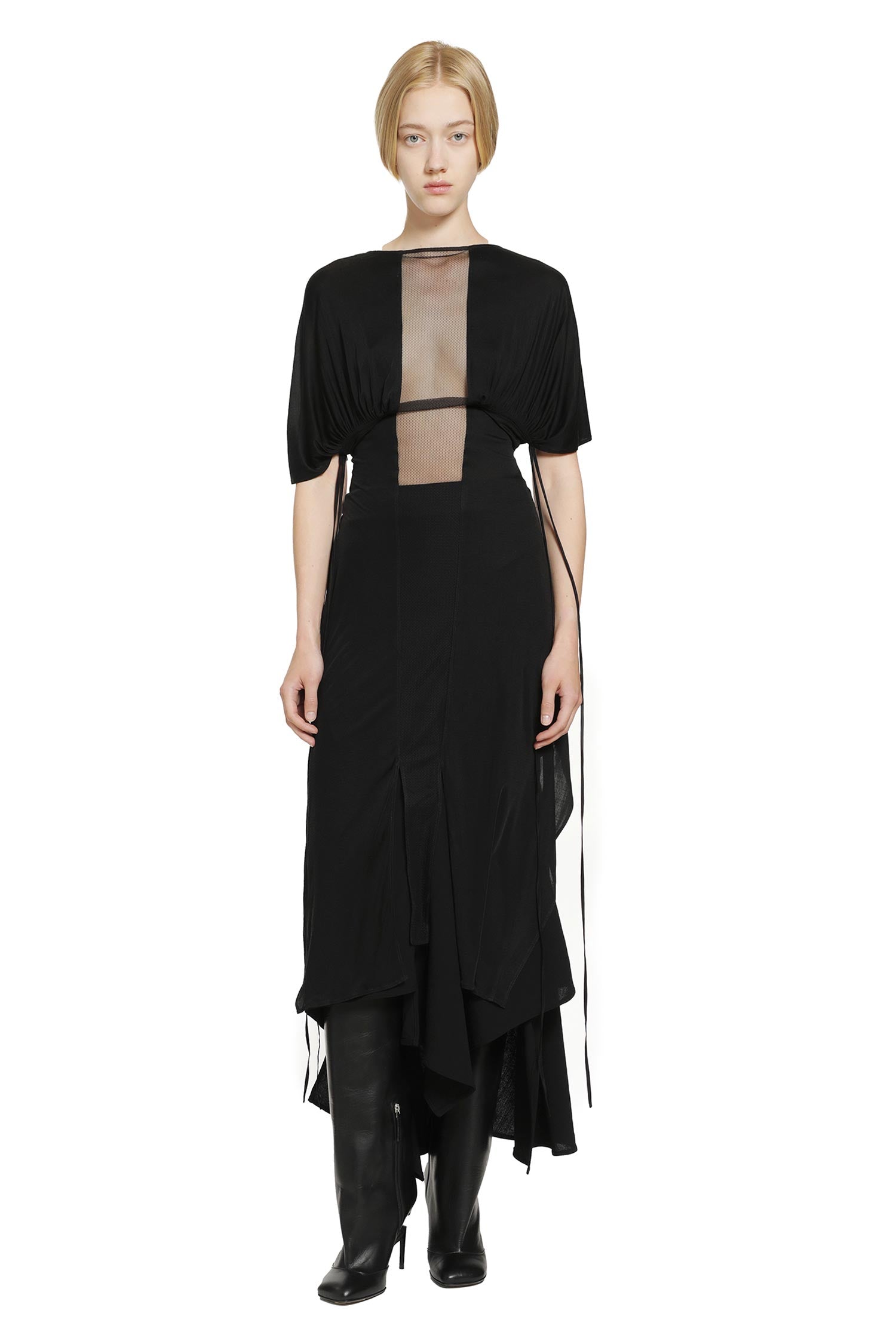 YEHUAFAN Crepe de Chine Dress woman