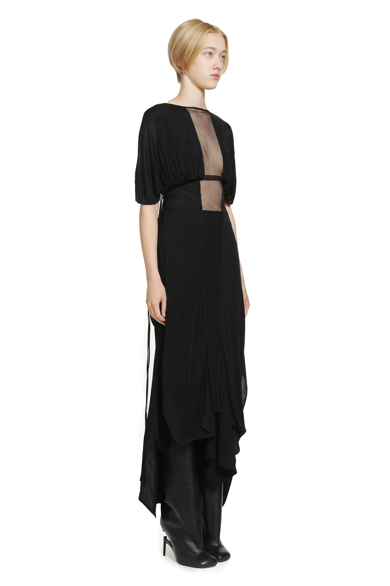 YEHUAFAN Crepe de Chine Dress woman