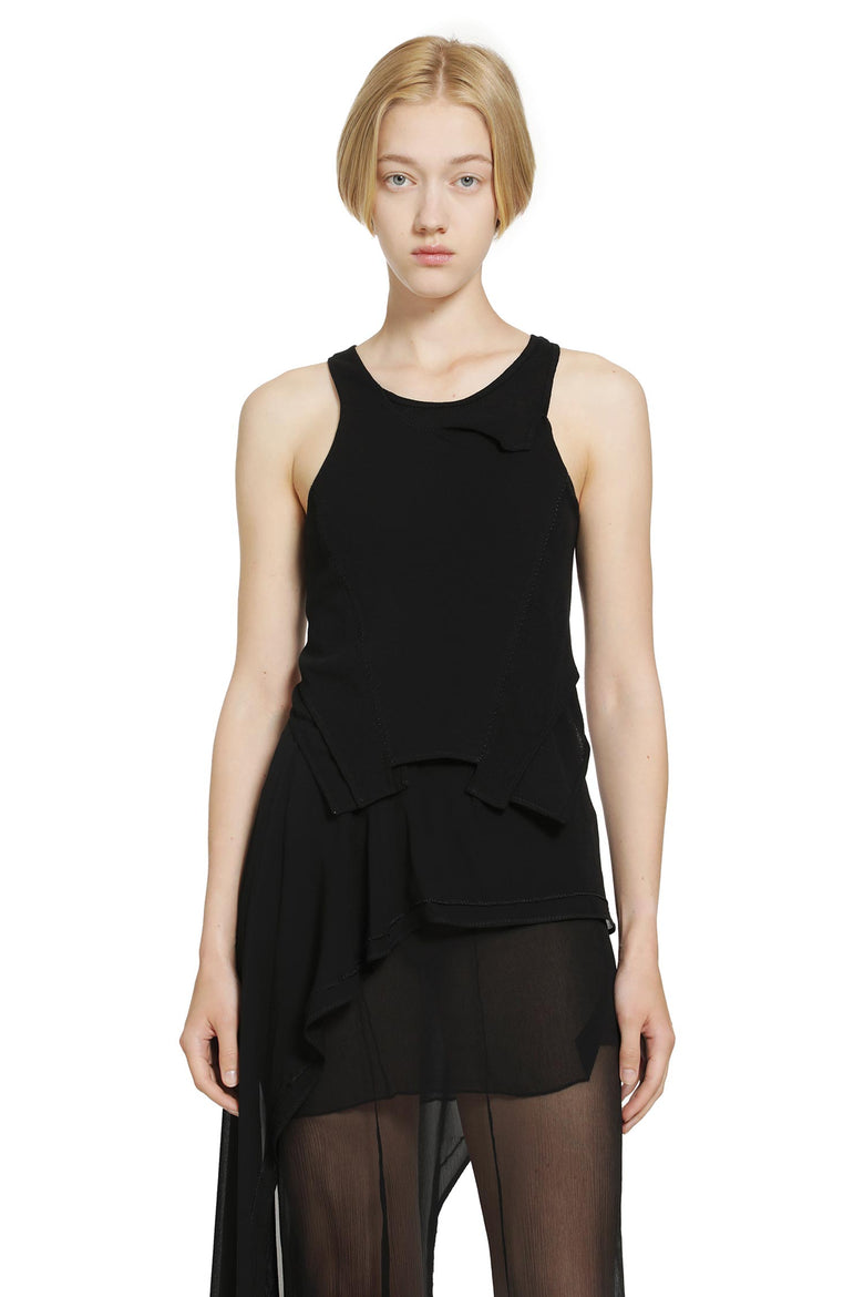 YEHUAFAN Asymmetric Tank Top woman
