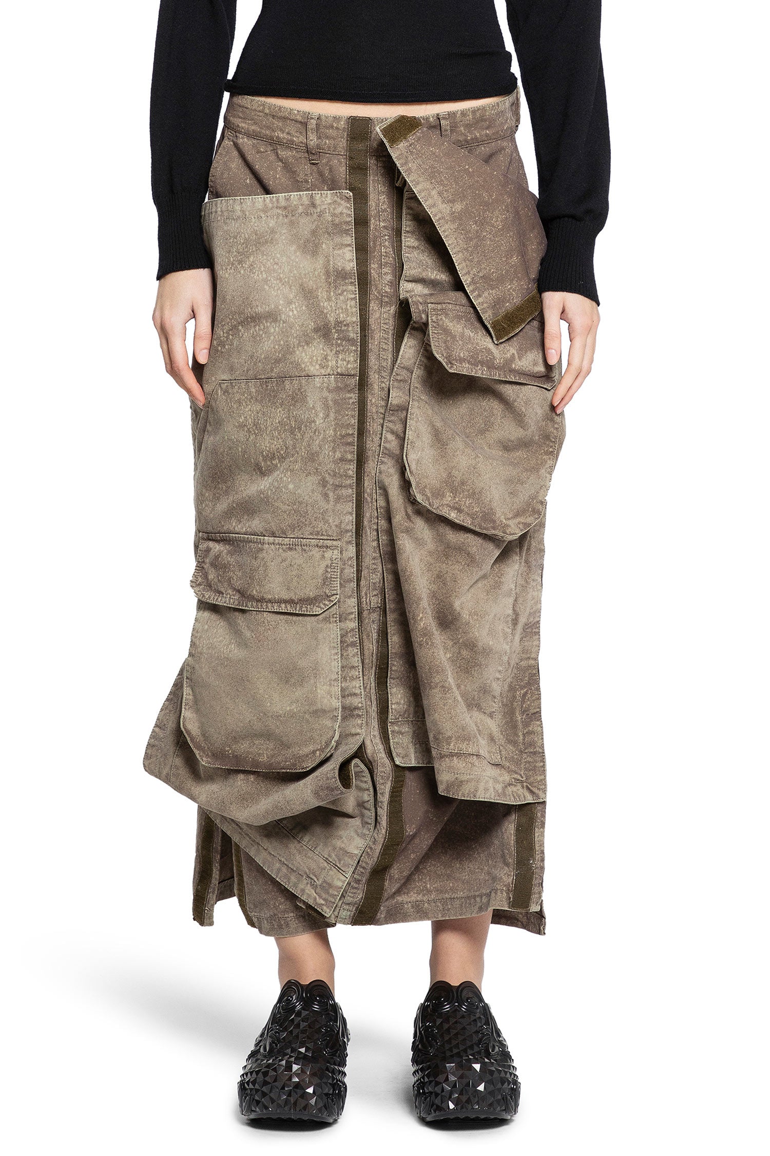 Y/PROJECT WOMAN BROWN SKIRTS