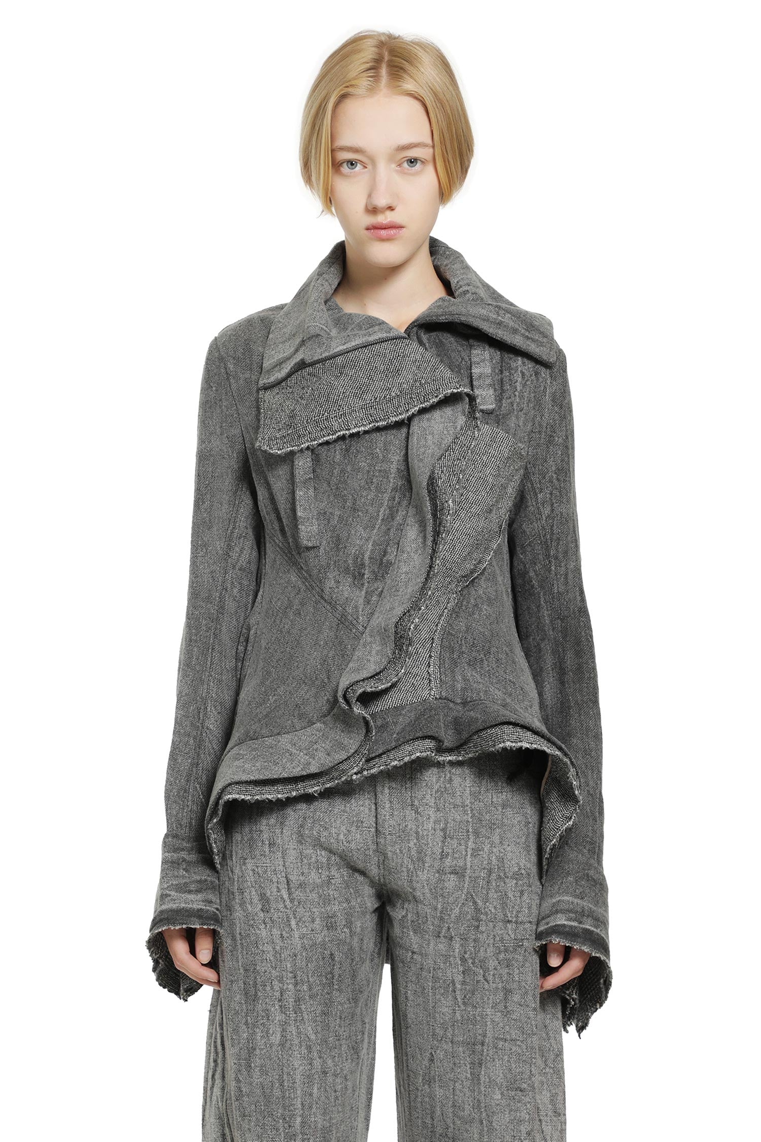 YEHUAFAN Linen Jacket woman