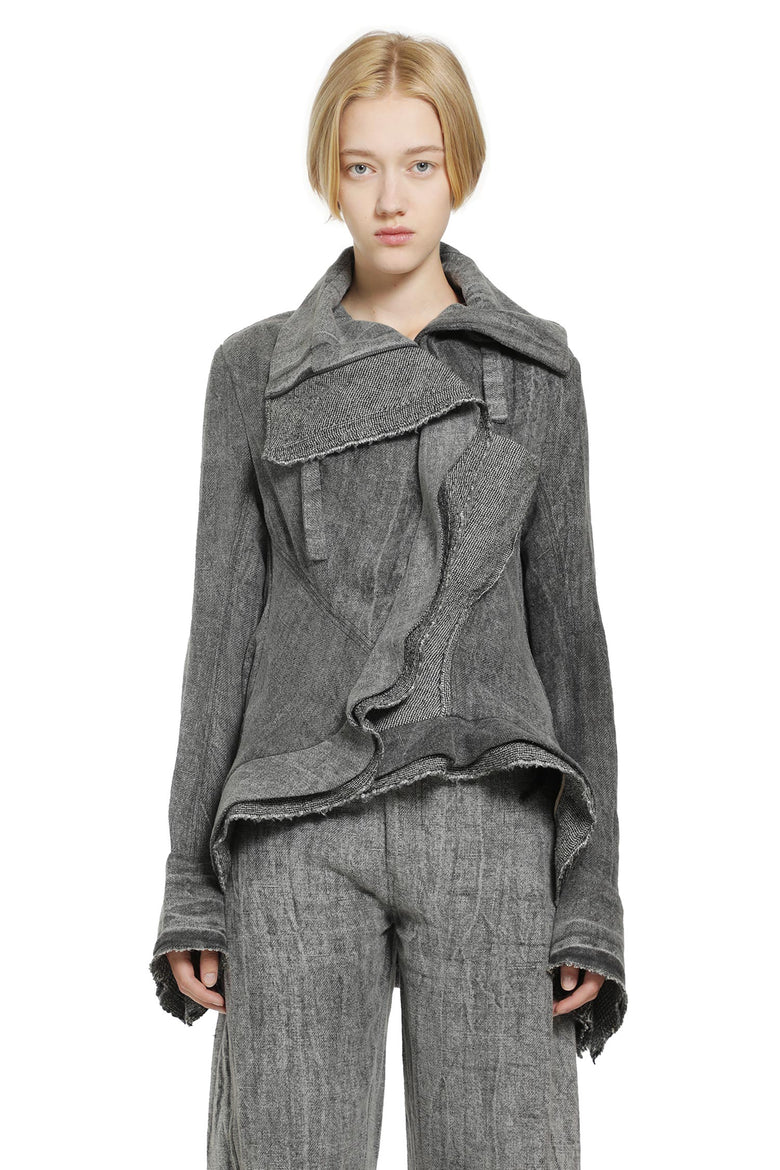 
              YEHUAFAN Linen Jacket woman
            