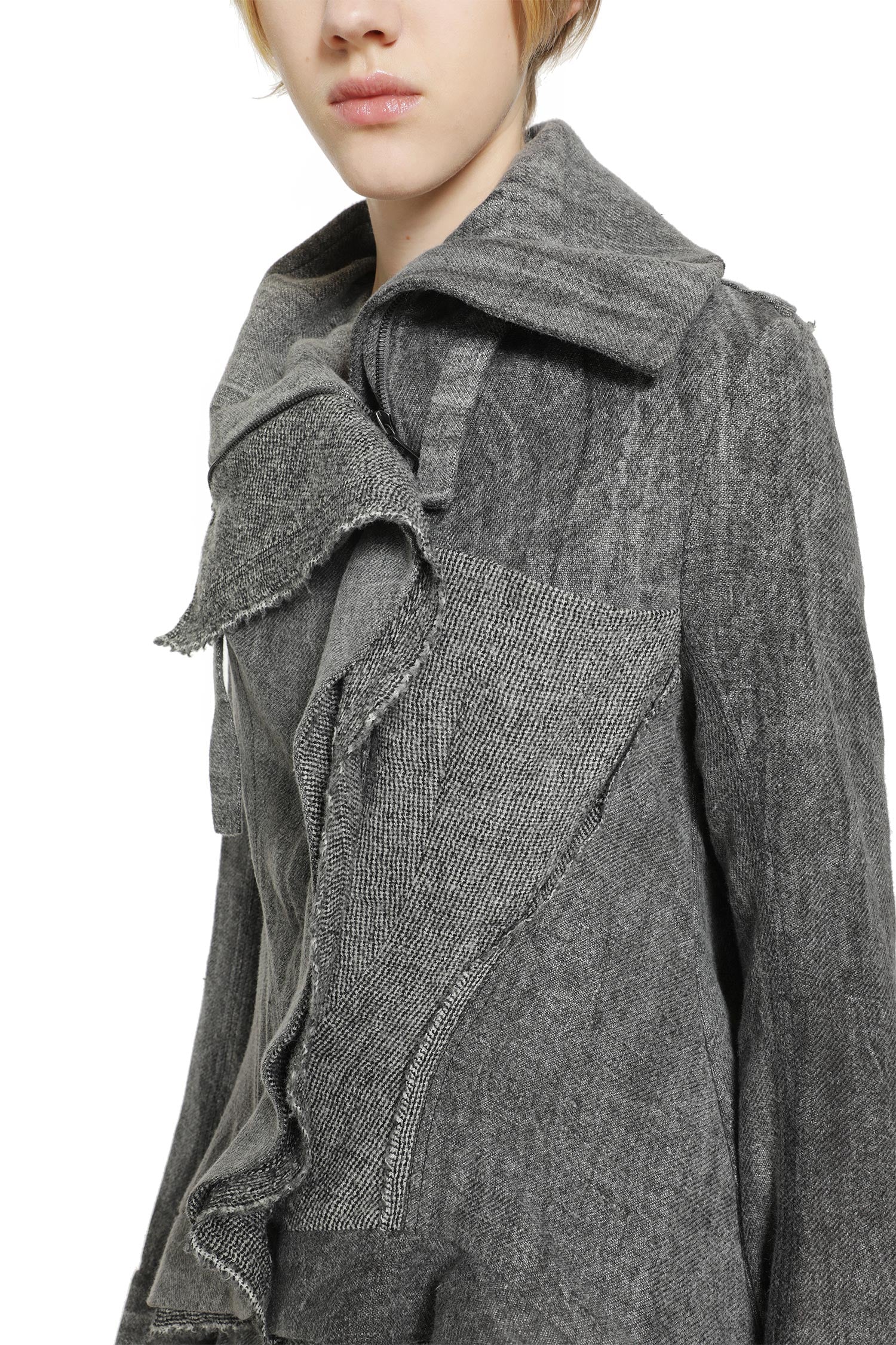 YEHUAFAN Linen Jacket woman