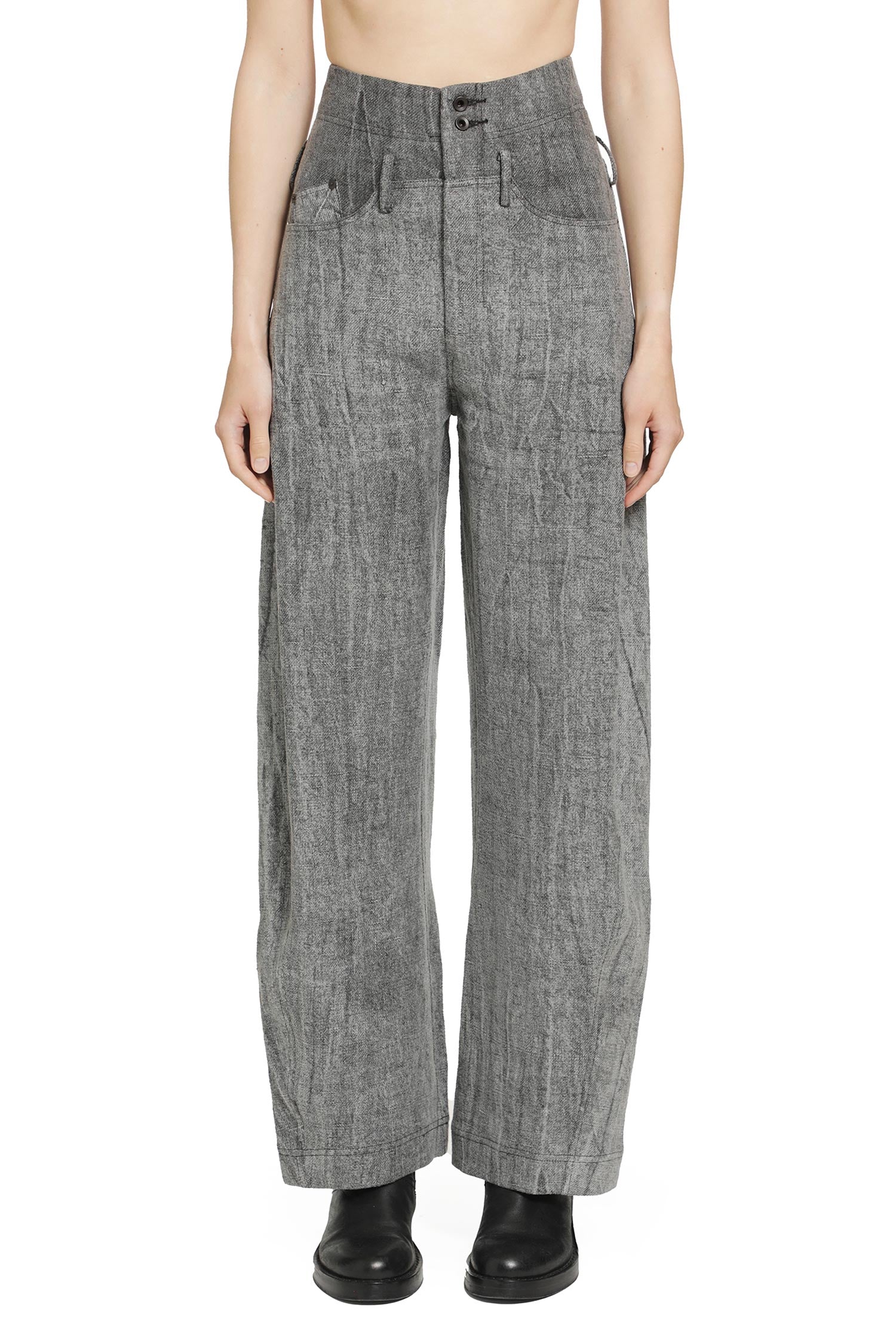 YEHUAFAN Linen Trousers woman