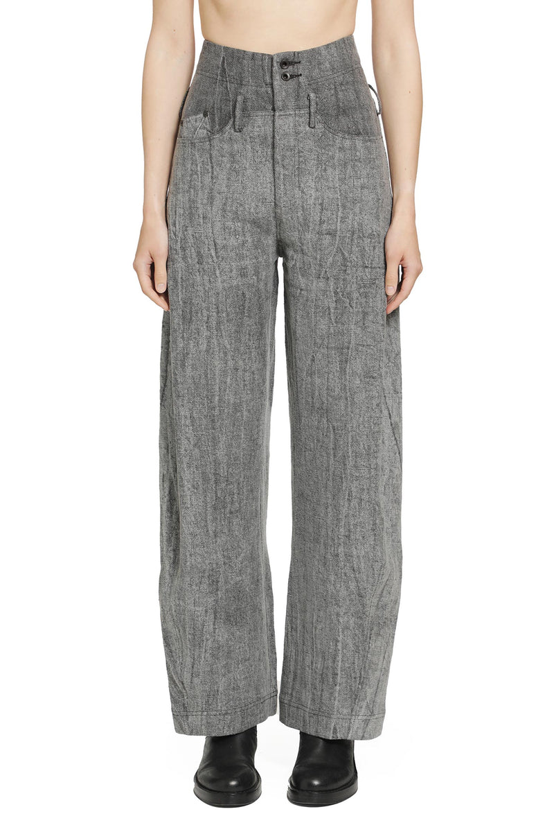 YEHUAFAN Linen Trousers woman