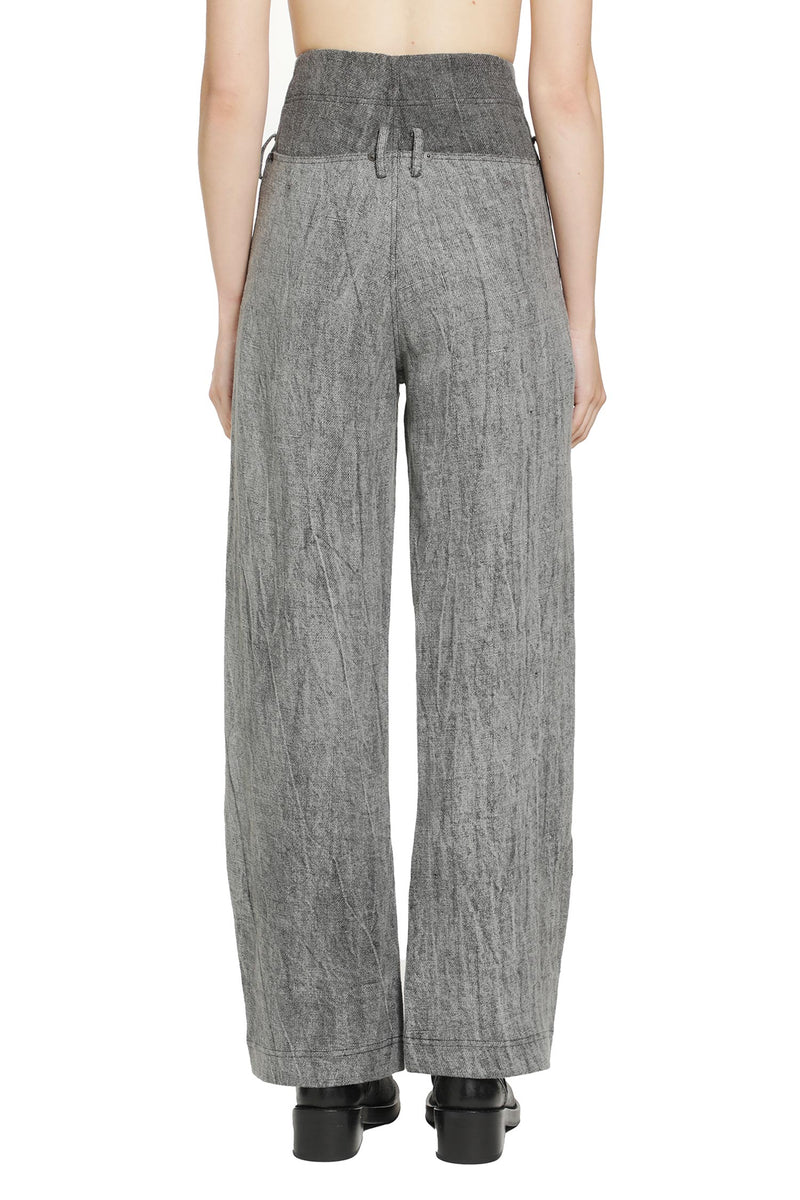 YEHUAFAN Linen Trousers woman